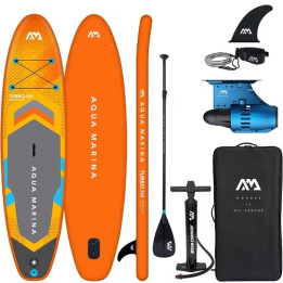 Inflatable SUP board Aqua Marina GO Turbo 10'6 with electric motor Blue Drive S