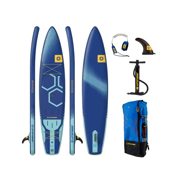 Inflatable SUP board Unifiber Sonic Touring FCD 12'6'' + leash
