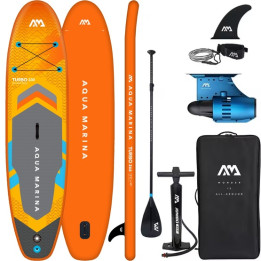 Inflatable SUP board Aqua Marina GO Turbo 10'10 with electric motor Blue Drive S
