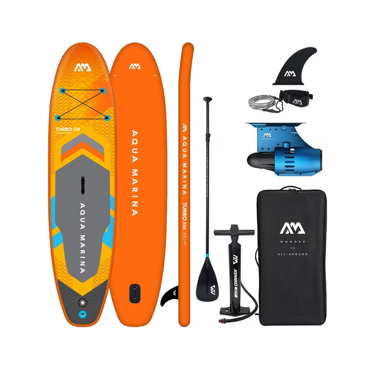 Inflatable SUP board Aqua Marina GO Turbo 10'10 with electric motor Blue Drive S