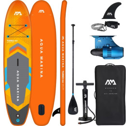 Inflatable SUP board Aqua Marina GO Turbo 12'0 with electric motor Blue Drive S