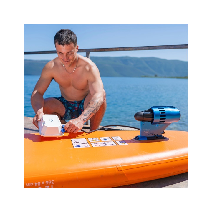 Inflatable SUP board Aqua Marina GO Turbo 12'0 with electric motor Blue Drive S