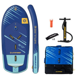 Inflatable wing foil board Unifiber Impulse Allround iWind & Wing Foil 6'0 (FCD) + leash