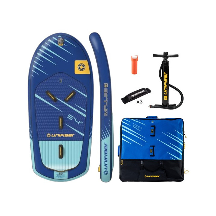 Inflatable wing foil board Unifiber Impulse Allround Wing Foil 5'4 (FCD) + leash