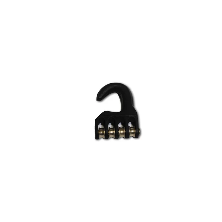 UNIFIBER Pulley hook aluminium 4 rollers -20 mm UF600000028