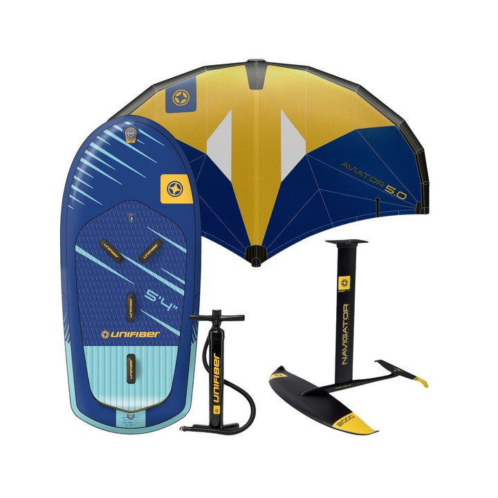 Unifiber Impulse Board + Navigator Foil + Aviator V2 Wing Foil Package