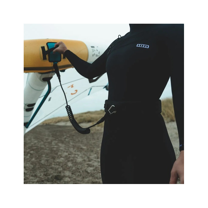 Wing/SUP Leash ION Core Carabiner - coiled 8'