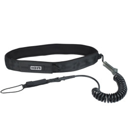 Wing/SUP Board leash ION Core Coiled Hip Safety Quick Release black