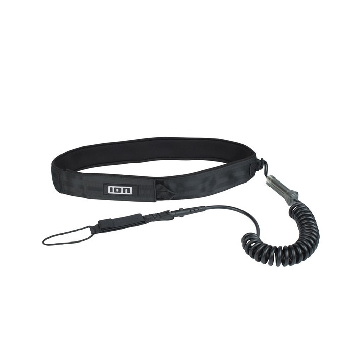 Wing/SUP Board leash ION Core Coiled Hip Safety Quick Release black