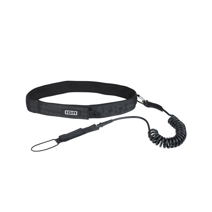 Wing/SUP Board leash ION Core Coiled Hip black