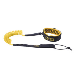 Board leash ION Wing Core Coiled Knee mustard 5'5
