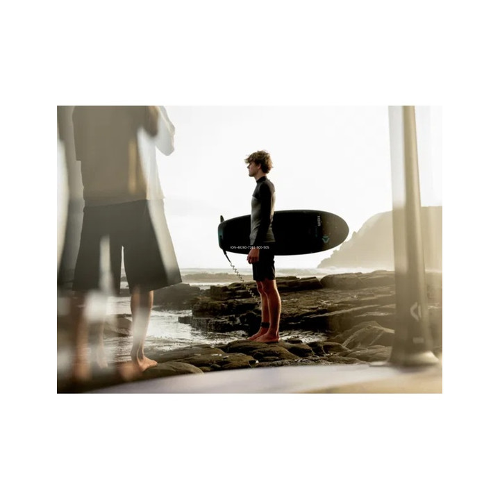 Board leash ION Wing Core Coiled Ankle mustard 5'5