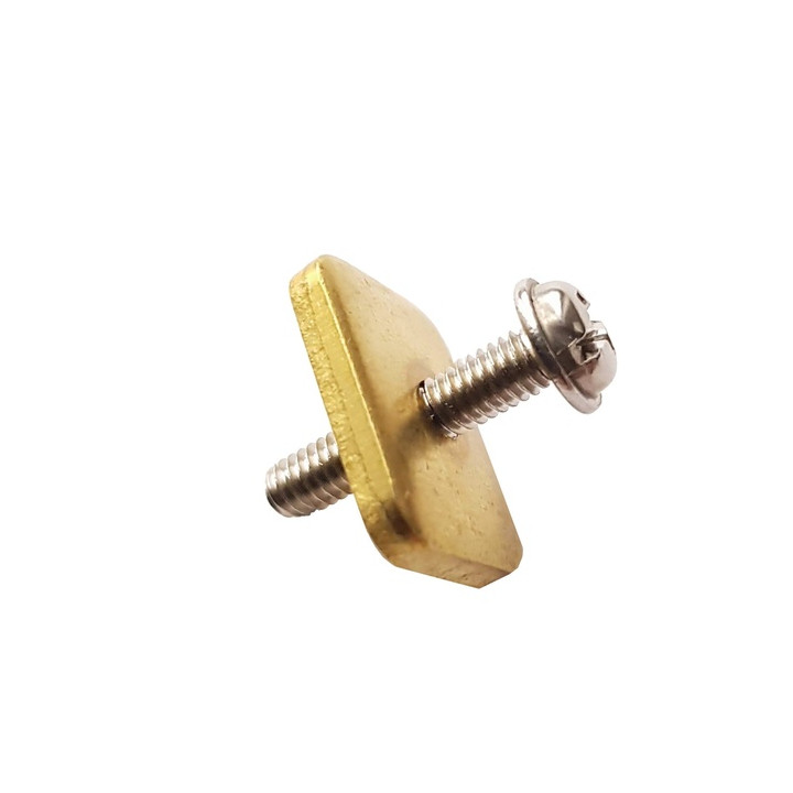 Stainless steel screw with brass nut JP-Australia for US Fin Box M4 PH2 (20 or 25 mm)