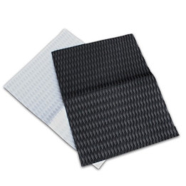 Adhesive EVA footpad sheet Unifiber Diamond Groove 80 x 60 cm UF052020072 - White