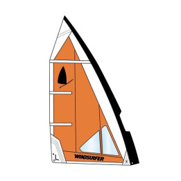 Windsurfer LT Sail Orange/White 5.7
