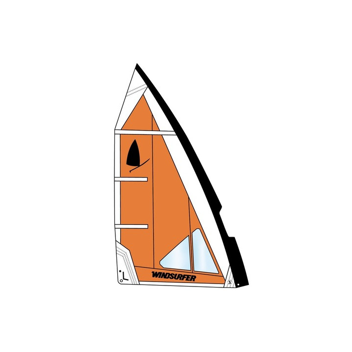 Windsurfer LT Sail Orange/White 5.7