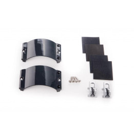 UNIFIBER 2x Clamcleat CL244/S7 Graphite Grey Strap, 4x  Screws,4x Rubber UF053010018