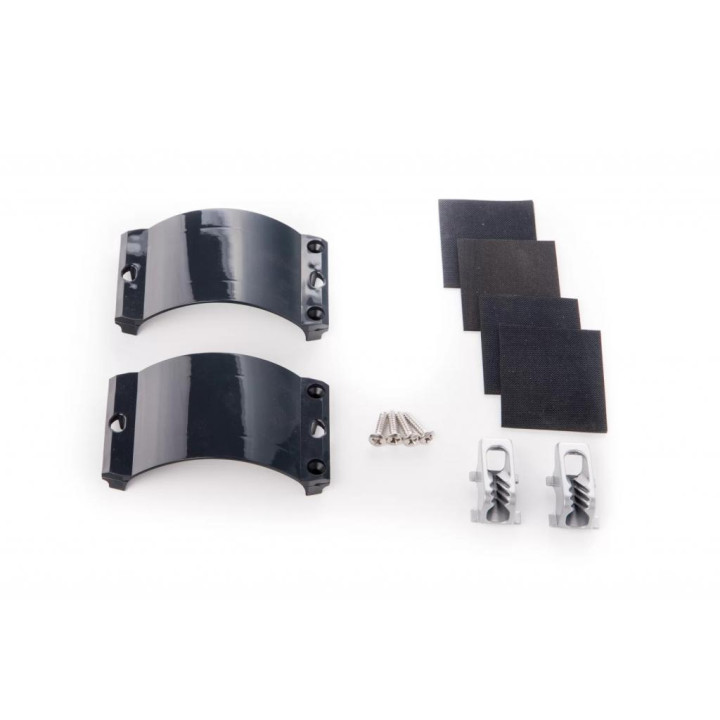 UNIFIBER 2x Clamcleat CL244/S7 Graphite Grey Strap, 4x  Screws,4x Rubber UF053010018
