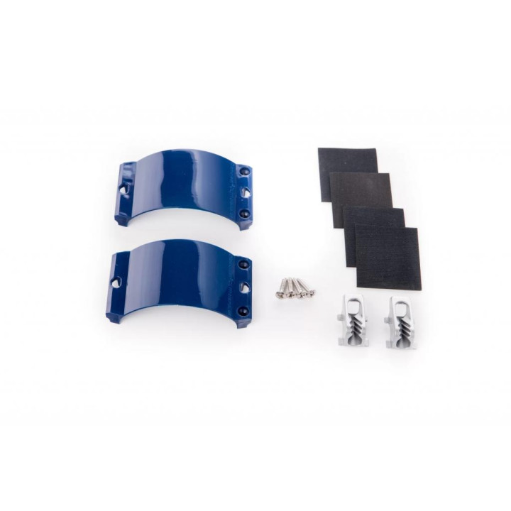 UNIFIBER 2x Clamcleat CL244/S2 Blue Strap, 4x Screws, 4x Rubber UF053010013