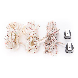 Adjustable outhaul system Unifiber Race Rope Set and Pulleys