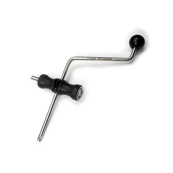 Winch (U-Pin) for downhauling Unifiber