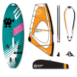 Complete windsurfing set Exocet Link 230l + Unifiber Experience EVO Dacron Rig