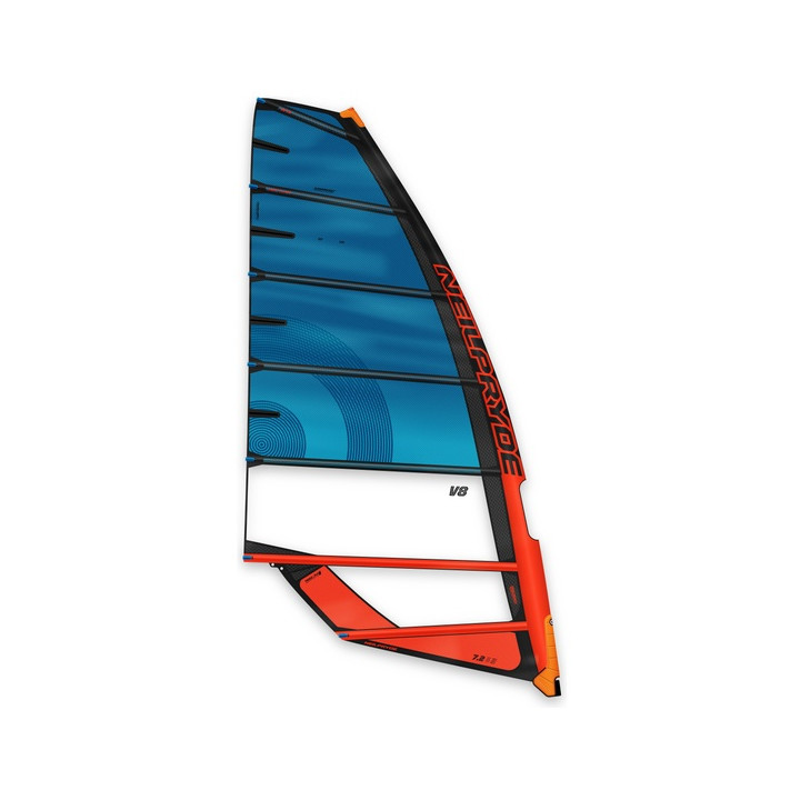 Windsurf sail NeilPryde V8 Blue/Juicy Orange 2026