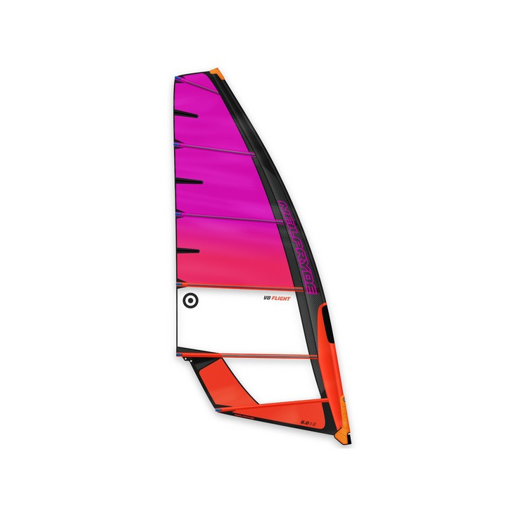 Windsurf sail NeilPryde V8 Flight 2025 Juicy Orange/Purple