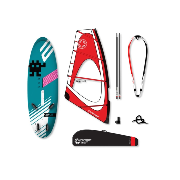 Complete windsurfing set Exocet Link 155l + Unifiber Experience EVO Dacron Rig