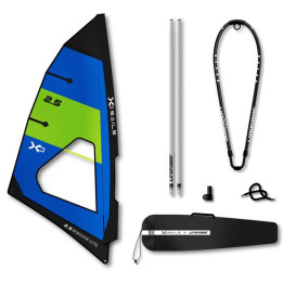 Windsurf rig XO Sails Swing Dacron Complete rig ALU