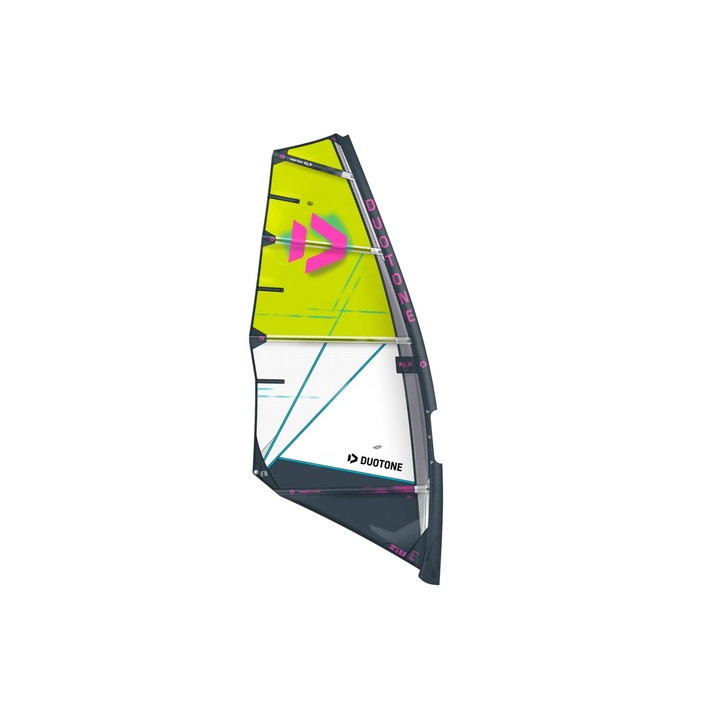 Windsurf sail Duotone Super_Hero SLS 2026 yellow/grey/clear
