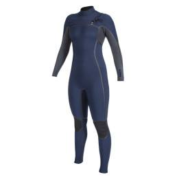 Womens wetsuit O'Neill Hyperfreak Fire 3/2+ Chest Zip Full Navy/Shade
