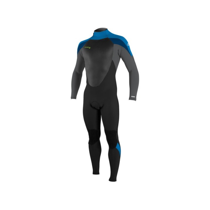 Youth wetsuit O'Neill Epic 4/3 Back Zip Full Black/Graphite.Baliblue/Deepsea