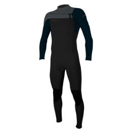 Mens wetsuit O'Neill Hammer Full Chest Zip 3/2 mm Black/Abyss/Graphite