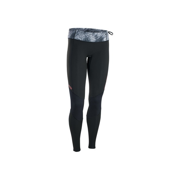 Womens leggins ION Amaze Long Pants 1.5 Black-Flowers
