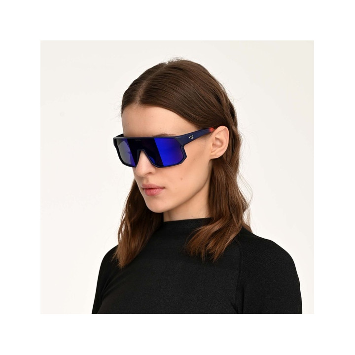 Sunglasses GOG Bike/Run Vidar navy blue/orange - polarized reflex blue
