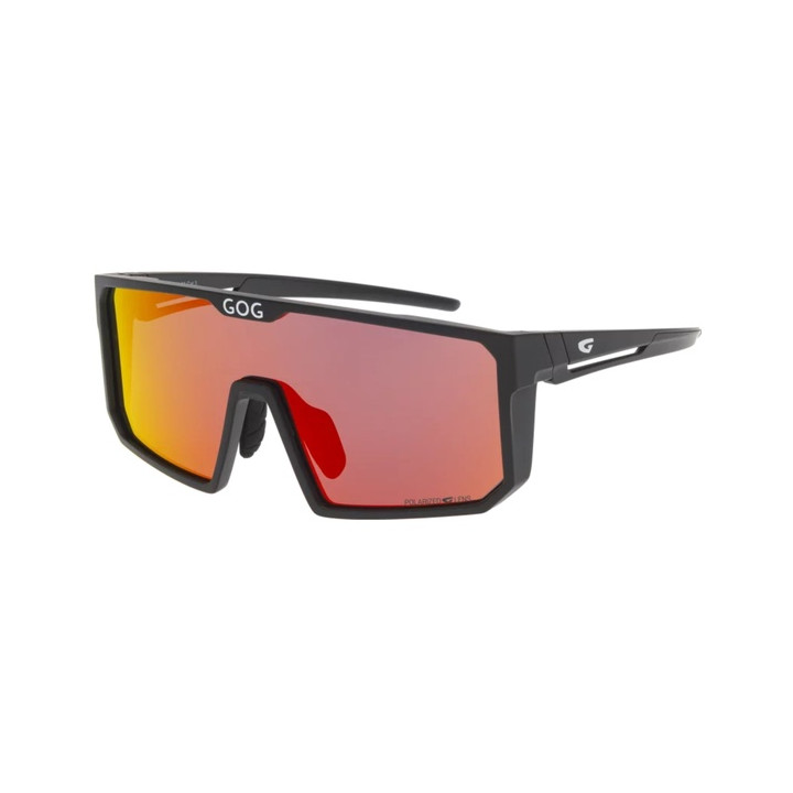 Sunglasses GOG Bike/Run Maat black - polarized reflex red