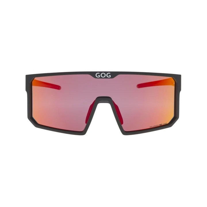 Sunglasses GOG Bike/Run Maat black - polarized reflex red