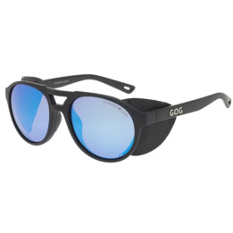 Sunglasses GOG Eyewear Outdoor Manga matt black - Polarized reflex white-blue lens