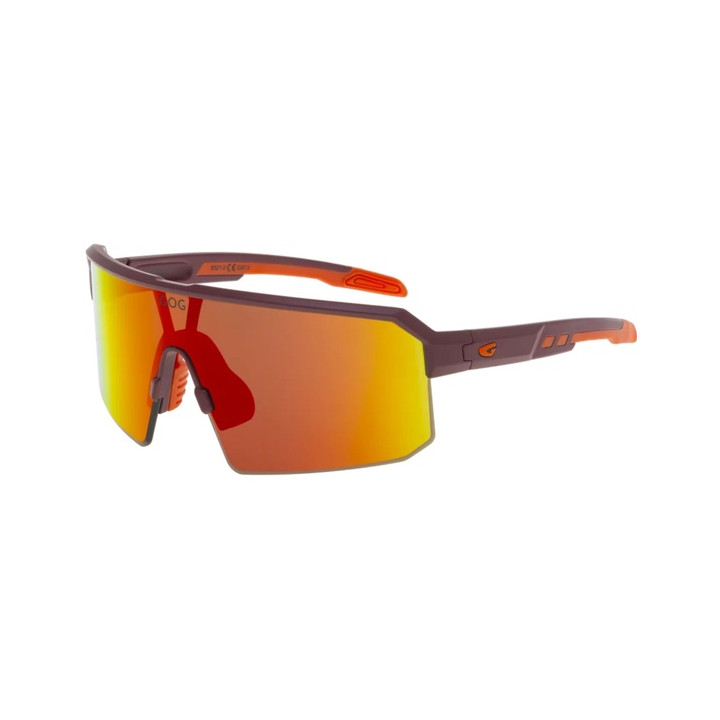 Sunglasses GOG Bike/Run Nanna burgundy/orange - polycarbonate reflex black-red