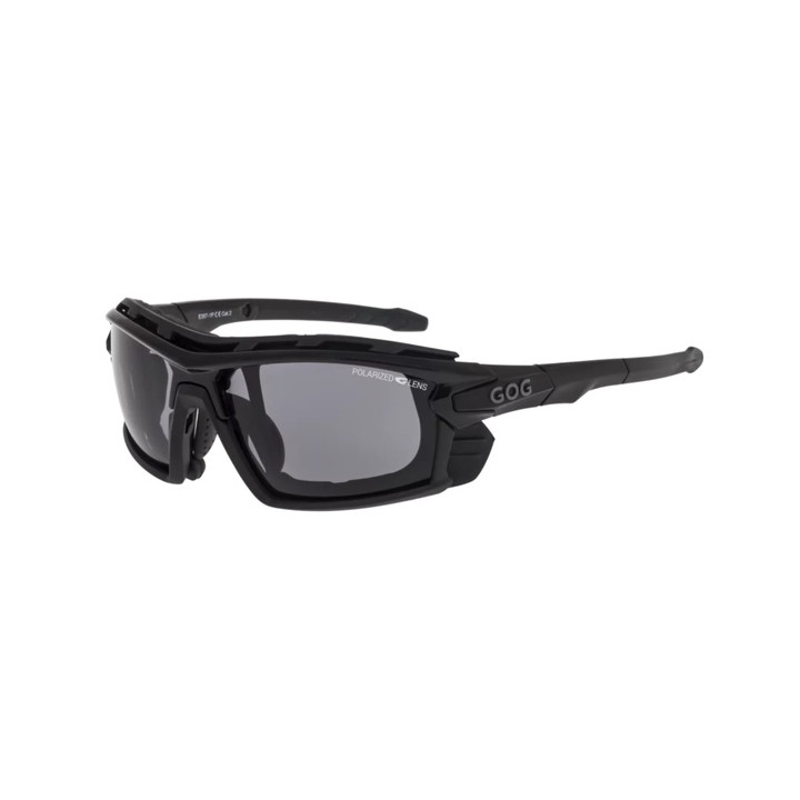 Sunglasses GOG Outdoor Glaze black - Polarized smoke lens