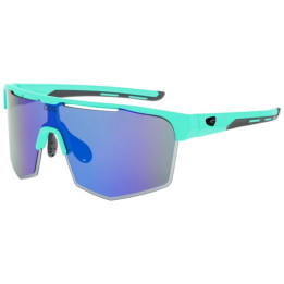 Sunglasses GOG Bike/Run Athena matt turquoise / black - Polycarbonate reflex white-blue lens