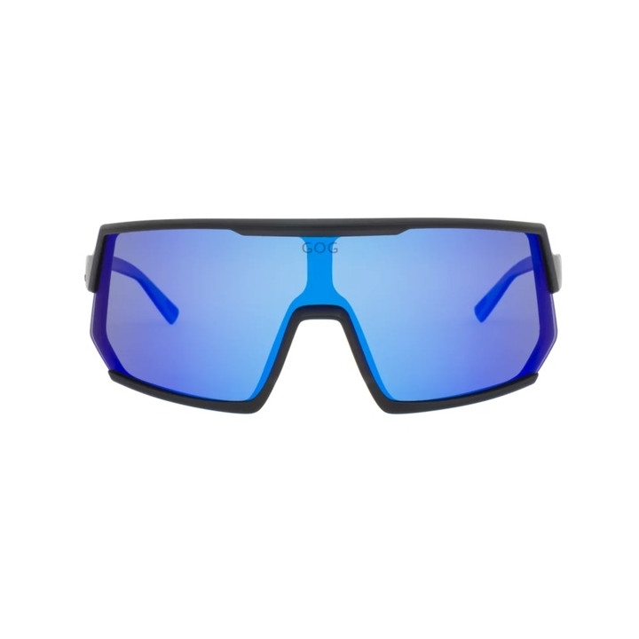 Sunglasses GOG Bike/Run Zeus matt black - Polarized reflex white-blue lens