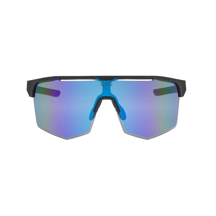 Sunglasses GOG Bike/Run Athena black - polycarbonate reflex white-blue
