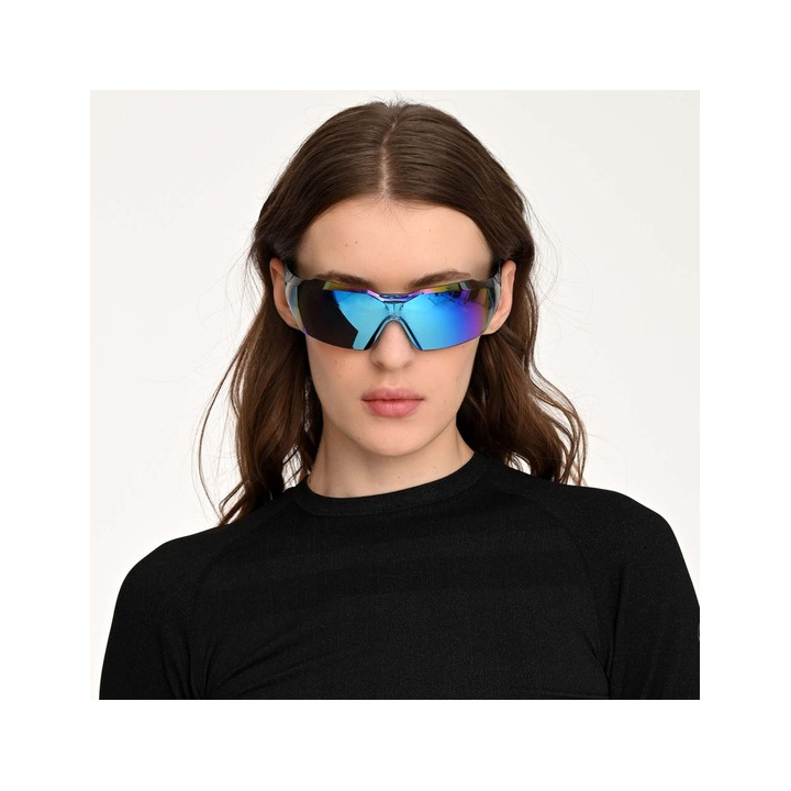 Sunglasses GOG Bike/Run Egil blue/matt black - polycarbonate reflex white-blue