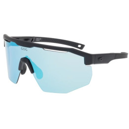 Sunglasses GOG Bike/Run Argo matt metallic navy blue/black - Polycarbonate reflex white-blue lens