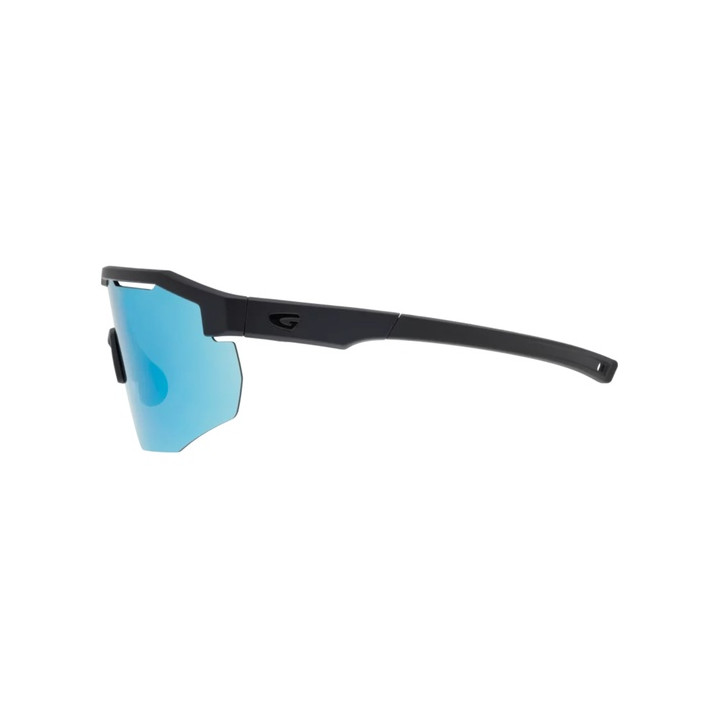 Sunglasses GOG Bike/Run Argo matt metallic navy blue/black - Polycarbonate reflex white-blue lens
