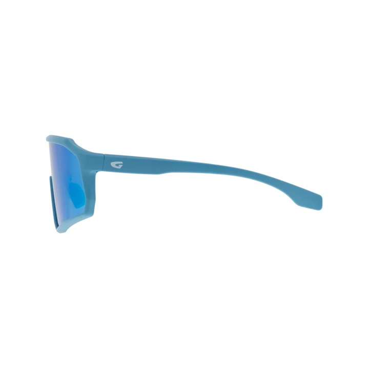 Sunglasses GOG Bike/Run Bingo matt blue - Polycarbonate reflex white-blue lens