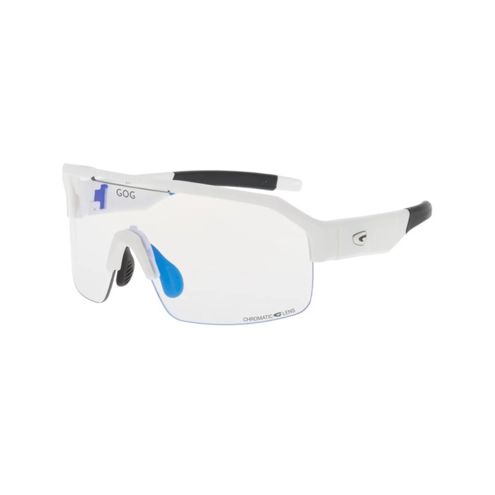 Sunglasses GOG Bike/Run Thor C matt white/black - Photochromic reflex blue lens