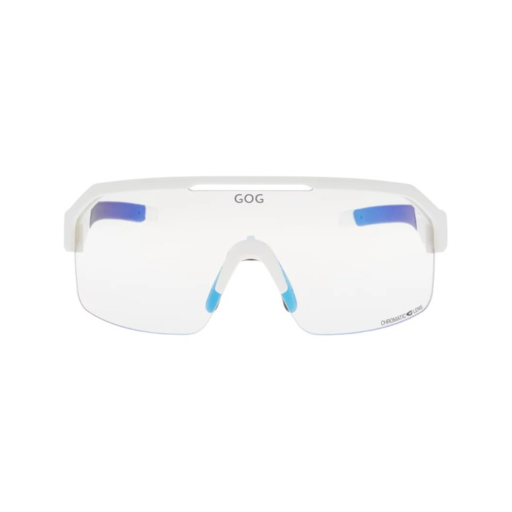Sunglasses GOG Bike/Run Thor C matt white/black - Photochromic reflex blue lens